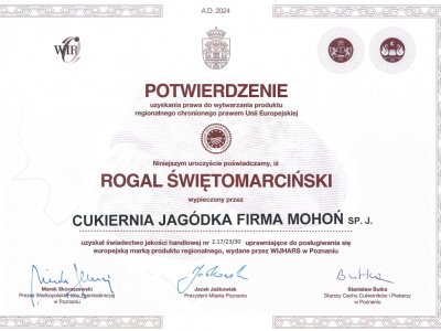 Rogal Świętomarciński [kg]